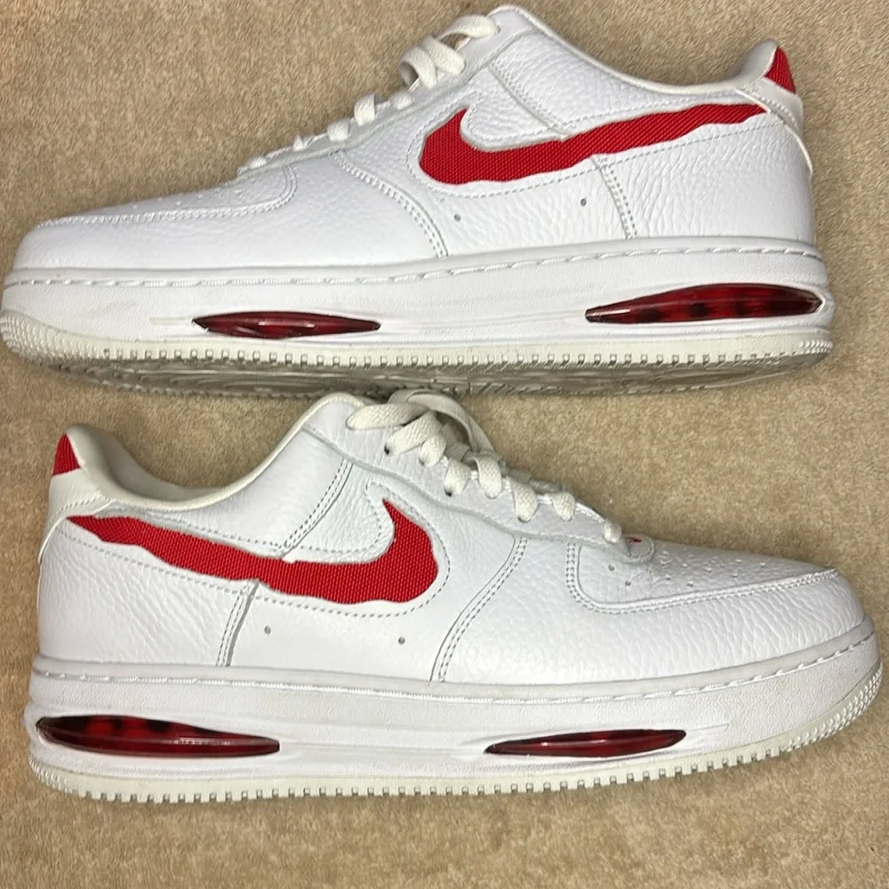 Size 11 - Nike Air Force 1 EVO Low White University Red Hf3630-100